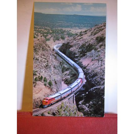 APACHE CANYON, LAMY, Santa Fe Railway, New Mexico.. US postcard #