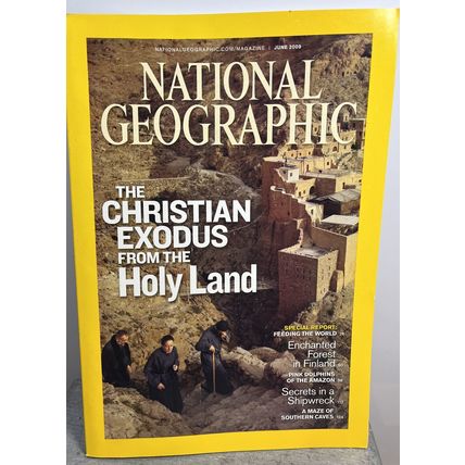 National Geographic Magazine June 2009 Christian Exodus Fr Holy LandCollectable
