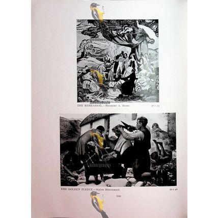 Madonna & Majorcan Peasant (Rehearsal & Haircut, Reverse), Book Illustration