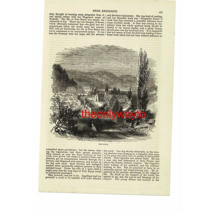 Port Royal, Des-Champs Abbey, France, Book Illustration (Print), 1875