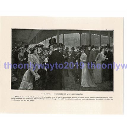 Repetition aux Folies-Bergere, Book Illustration (Print), c1903