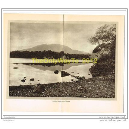MIDDLE LAKE, KILLARNEY, Book Illustration, 1930