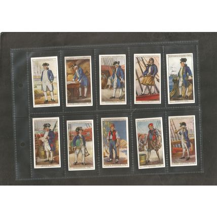 Original Vintage Cigarette Cards Full Set of 50 Naval Dress History 1931