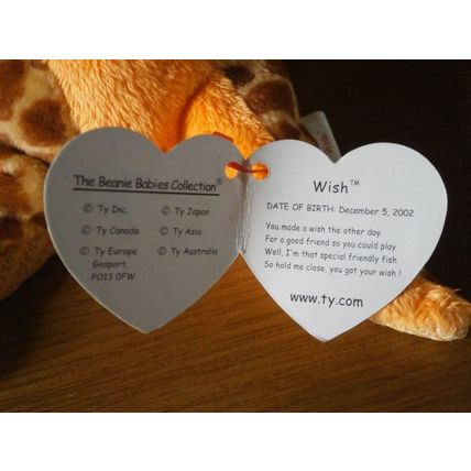 Ty Beanie Babies 'Wish' Starfish 2002