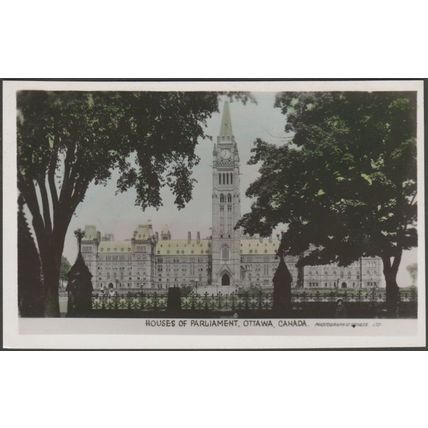 Houses of Parliament, Ottawa, Ontario, c.1930s - Photographic Stores RPPC