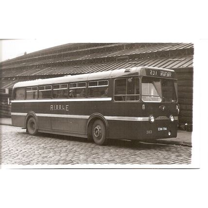 Black & White Photograph of Ribble Motor Services Ltd. - ERN 706