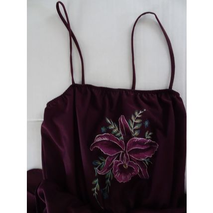 Dress - Purple Floral - Spaghetti Strap with attached Jacket - Size 5