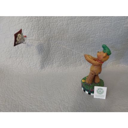 MAX THE BEAR KITE FLYER 1996 JIM SHORE ENESCO RESIN STATUE