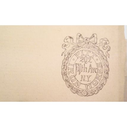 Ornamental gate and entrance, by Pitt Iron Works, N.Y. .. original 1854 flyer