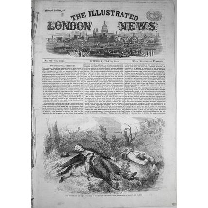 Illustrated London News, July 30, 1859. Railway Map of Lower Egypt; Mantua; etc