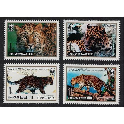 Korea WWF Amur Leopard 4v 1998 MNH SG#N3803-3806 MI#4085-4088 Sc#3784-3787