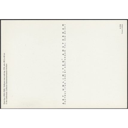 Dick Ket - Stilleven mit Rode Lap, c.1980s - Art Unlimited Briefkaart