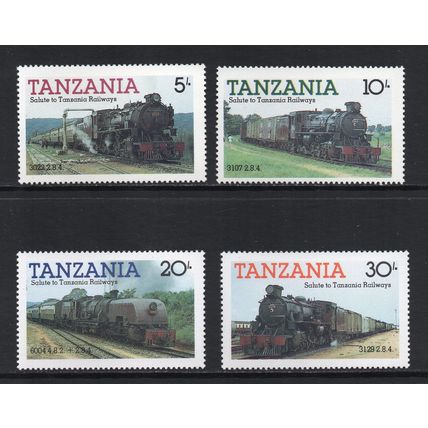 Tanzania - 1985 - Locomotives (sg430-433) MNH Set