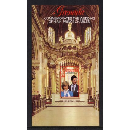 Grenada - 1981 - $5 Royal Wedding Booklet Pane, Mint Never Hinged
