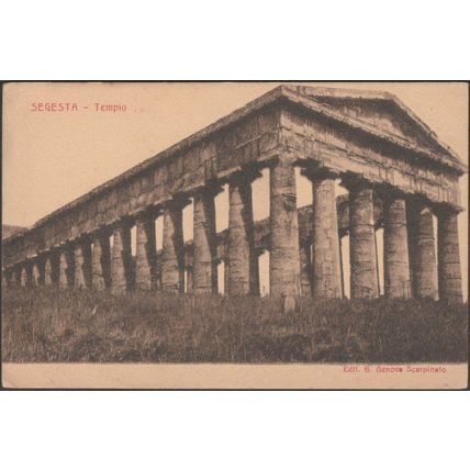 Tempio, Segesta, c.1910 - Genova Scarpinato Cartolina