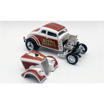 1/18 ( WR ) 1933 Gasser "Nitro Methane" White and Brown Limited Edition to 348 p