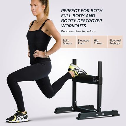 Adjustable Single Leg Squat Roller for Bulgarian Split Squats, Lunges, and Lower