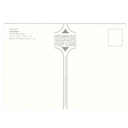 RAIL ADVERTISING CONTINENT BY RAIL CARD NO DRG 296 INC UK POSTAGE