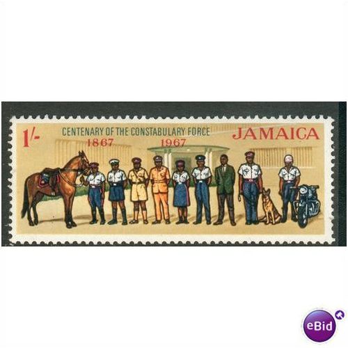 Jamaica stamps 1967 - SG 265 - 1/- Cent of Constabulary Force 2 - unused