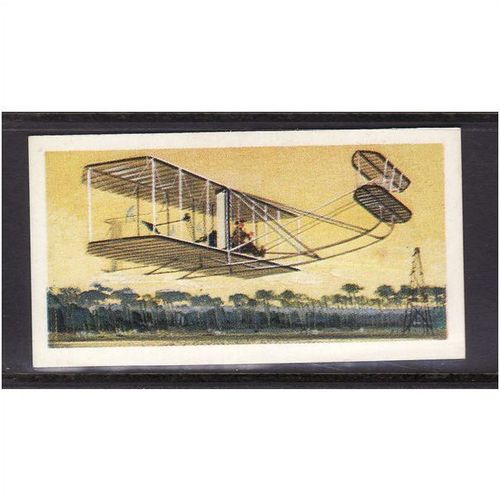 Brook Bond TRANSPORT THROUGH THE AGES No 35 THE WRIGHT BROS AEROPLANE Mint