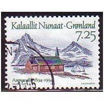 1994 Greenland Sc# 267 used - Ammassalik / church 7.25 kr