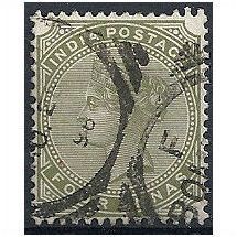 India 1885 SG95 4a Olive-Green Fine Used...