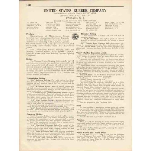united states rubber company 1931 belting hose packing vintage catalog