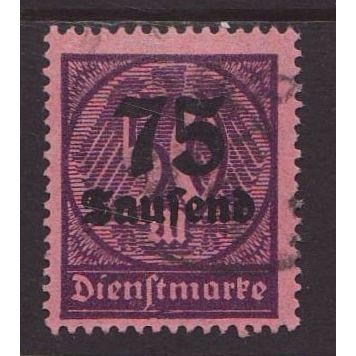 Germany 1923 SG O317 Used - Official (C-943)
