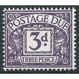 1959 D60 3d Violet Postage Due Unmounted Mint