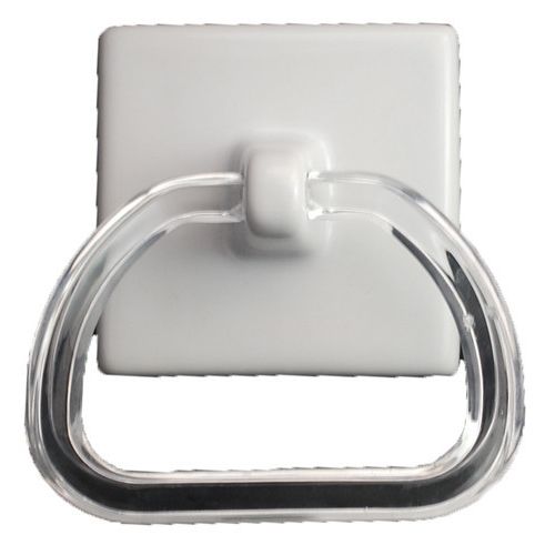 Ceramic Towel Ring Holder White Glossy