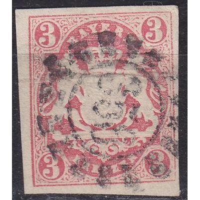 GERMANY Bayern Bavaria [1867] MiNr 0015 ( O/used ) [01]