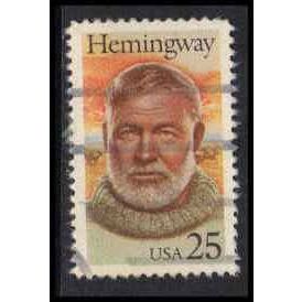 Used 2418 25c Ernest Hemingway Very Fine W4694