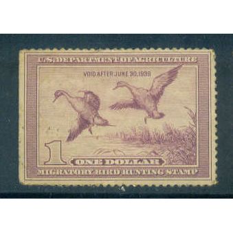 RW5 $1 Pintail Drake and Hen Alighting Fine MDG NA1719