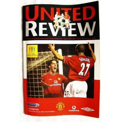2002 programme Manchester United v. Liverpool