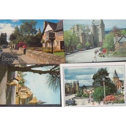 Dornoch Post Office Square Mounted Horse 4x Postcard s