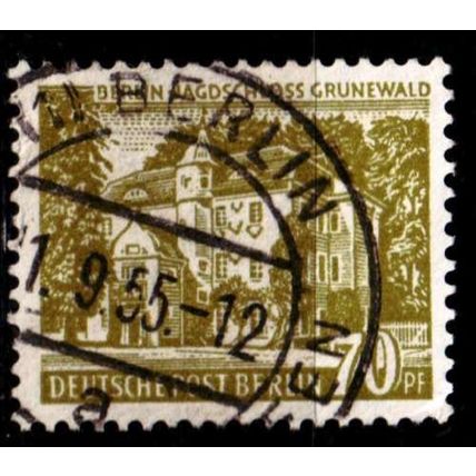 GERMANY BERLIN [1954] MiNr 0123 ( O/used ) [01] Architektur
