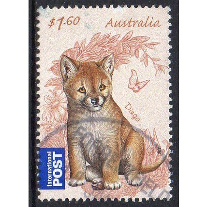 Australia 2011 Bush Babies - Dingo Pup $1.60 International Post Used