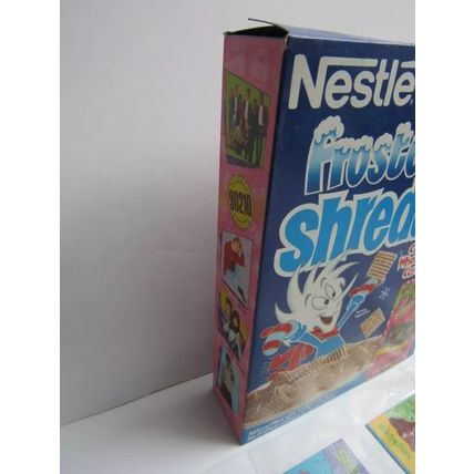 Nestle Shreddies 1991 Beverly Hills 90210 Ceral Box and 12 Sticker Trivia Cards