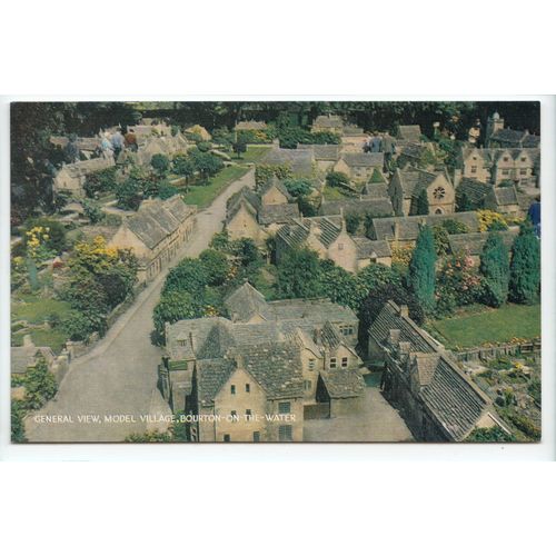 General View Model Village Bourton on the Water Gloucestershire Postcard MV10