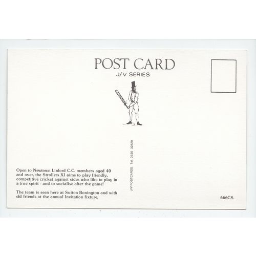 Newtown Linford Cricket Club Strollers XI Postcard Leicestershire