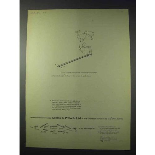 1959 Accles & Pollock Steel Tubing Ad - Straight
