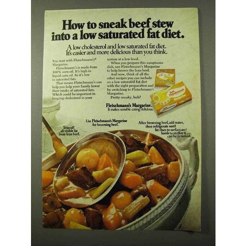 1972 Fleischmann's Margarine Ad - Beef Stew