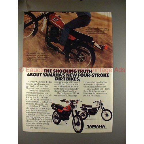 1980 Yamaha XT250 & TT250 Dirt Bike Ad, Shocking Truth!