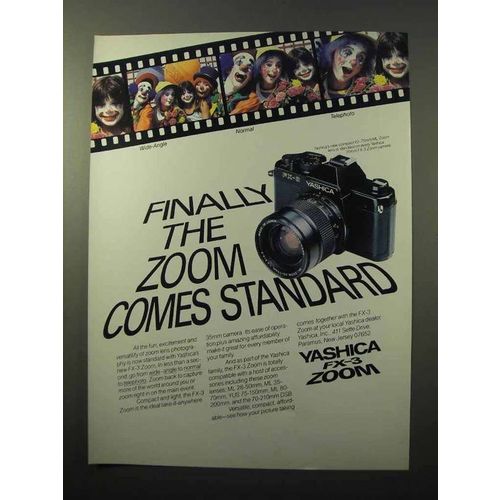 1980 Yashica FX-3 Zoom Camera Ad - Coes Standard