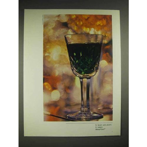 1979 Waterford Crystal Ad - It Never Just Pours