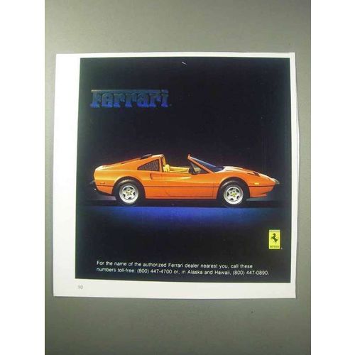 1985 Ferrari Car Ad