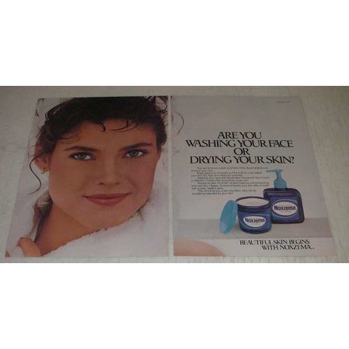 1986 Noxzema Skin Cream Ad - Are You Washing Your Face