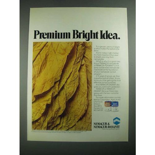 1987 Mobay Nemacur & Nemacur-Dasanit Ad - Premium Bright Idea