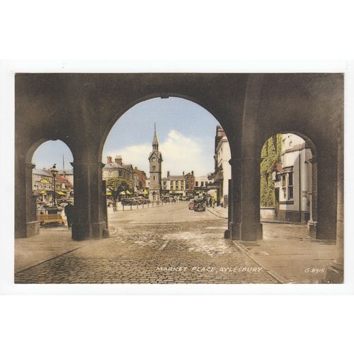 Market Place Aylesbury Postcard Buckinghamshire 8915