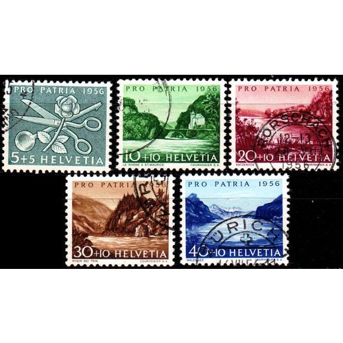 SCHWEIZ SWITZERLAND [1956] MiNr 0627-31 ( O/used ) [01] Pro Patria